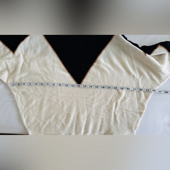 Reiss NWOT Sydney Patterned Crewneck sweater cashmere wool blend knit size M - Picture 13 of 16